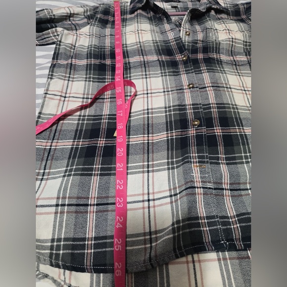 Carhartt Black, White, and Pink Plaid Shirt - Picture 12 of 12